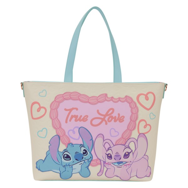 SAC TOTE STITCH & ANGEL TRUE LOVE - DISNEY LOUNGEFLY