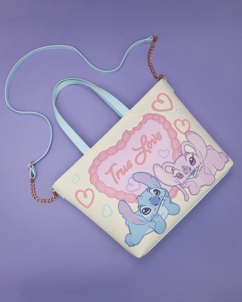 SAC TOTE STITCH & ANGEL TRUE LOVE - DISNEY LOUNGEFLY