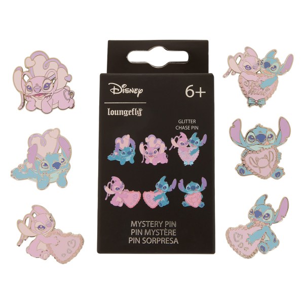 PIN'S MYSTÈRE STITCH & ANGEL HEARTS - DISNEY LOUNGEFLY