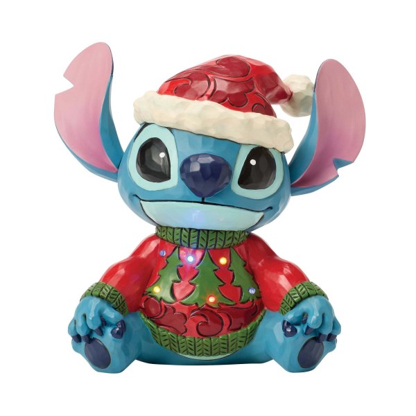 STITCH AVEC UN PULL DE NOËL (LED) - DISNEY TRADITIONS