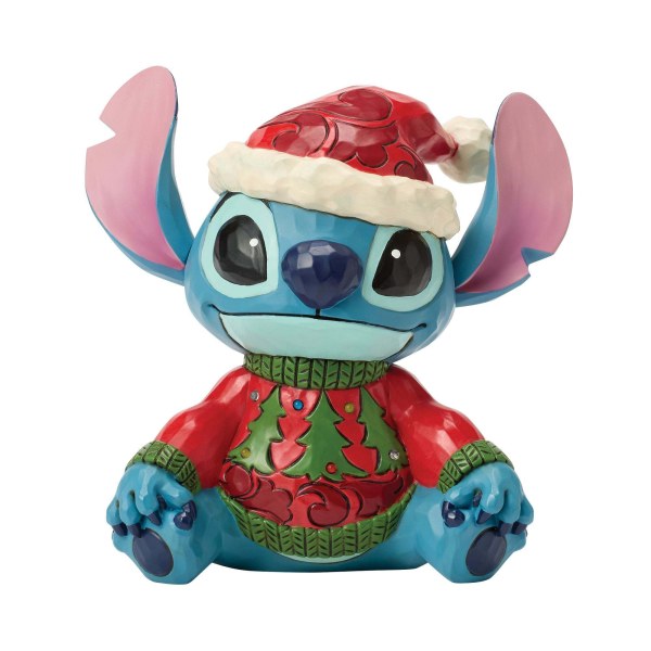 STITCH AVEC UN PULL DE NOËL (LED) - DISNEY TRADITIONS