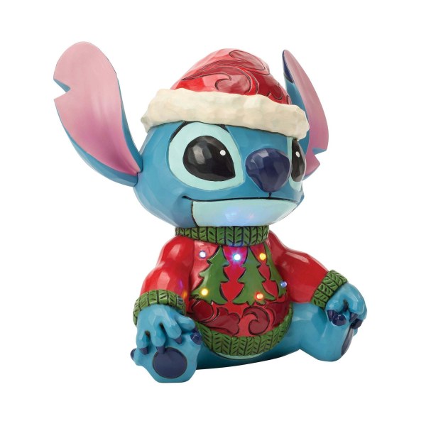 STITCH AVEC UN PULL DE NOËL (LED) - DISNEY TRADITIONS