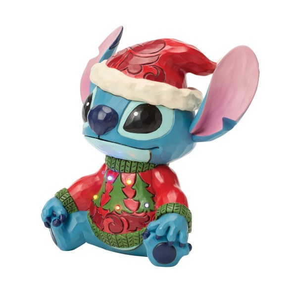 STITCH AVEC UN PULL DE NOËL (LED) - DISNEY TRADITIONS