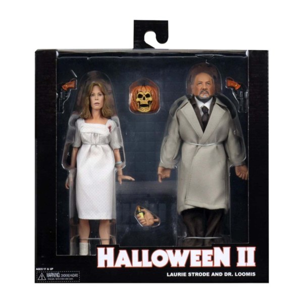 HALLOWEEN 2 (1981) - FIGURINES 20 CM (2 PACK) : DR. LOOMIS ET LAURIE STRODE