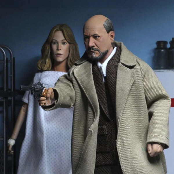 HALLOWEEN 2 (1981) - FIGURINES 20 CM (2 PACK) : DR. LOOMIS ET LAURIE STRODE