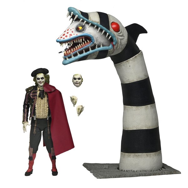  BEETLEJUICE - FIGURINES D’ACTION 7” - ULTIMATE “MATADOR” BEETLEJUICE ET SANDWORM, LOT DE 2 