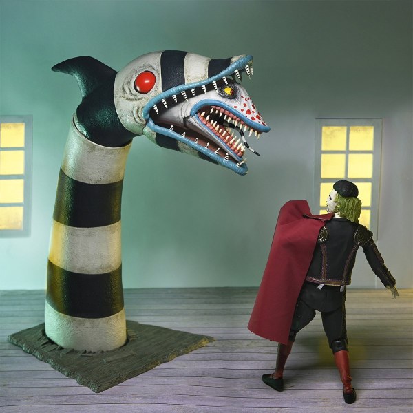  BEETLEJUICE - FIGURINES D’ACTION 7” - ULTIMATE “MATADOR” BEETLEJUICE ET SANDWORM, LOT DE 2 