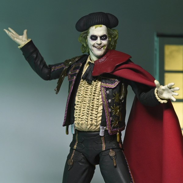  BEETLEJUICE - FIGURINES D’ACTION 7” - ULTIMATE “MATADOR” BEETLEJUICE ET SANDWORM, LOT DE 2 