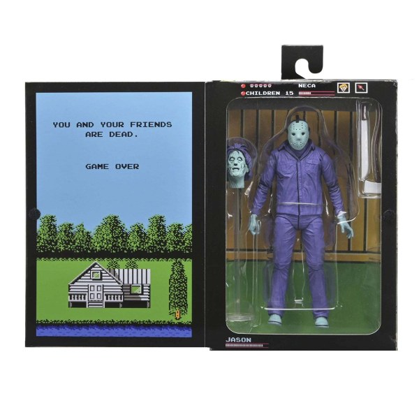 VENDREDI 13 - FIGURINE À L'ÉCHELLE 7" - JASON (APPARENCE DU JEU VIDÉO CLASSIQUE)