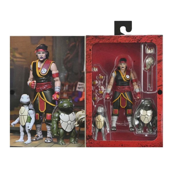 TORTUES NINJA (LE DERNIER RONIN - LES ANNÉES PERDUES) - FIGURINE ARTICULÉE DE 18 CM - CASEY MARIE AVEC BÉBÉ ODYN ET UNO