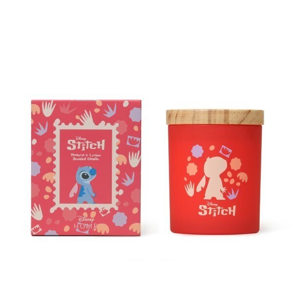 Bougie en bois Stitch litchi et frangipanier - Disney Lilo & Stitch