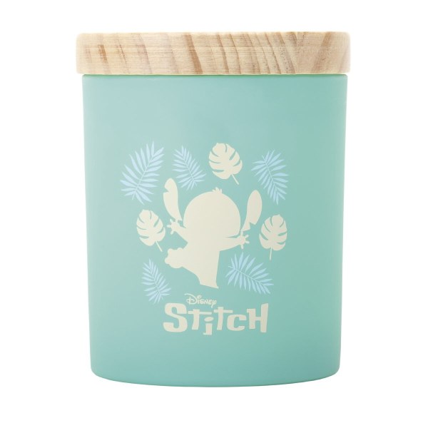 Bougie en bois Stitch feuille de palmier et pomme de Malaisie - Disney Lilo & Stitch
