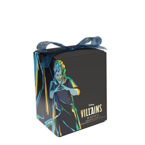 BOUGIE EN VERRE DISNEY HADES FLEUR DE NARCISSE ET DE PIMENT