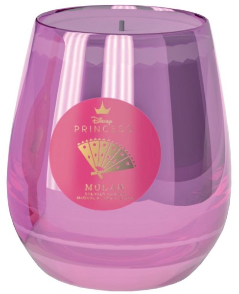 Bougie en verre Disney Mulan Magnolias et Lotus