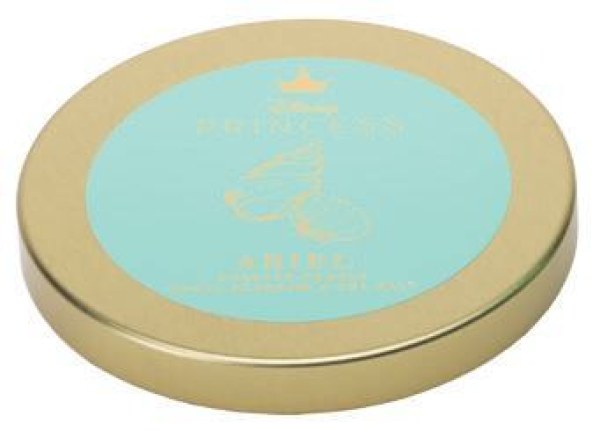 Bougie en verre Disney Ariel avec couvercle, fleur de corail et sel marin