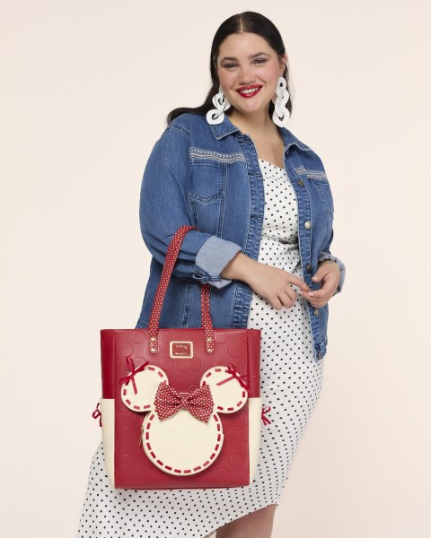 SAC TOTE MINNIE À POIS - DISNEY LOUNGEFLY