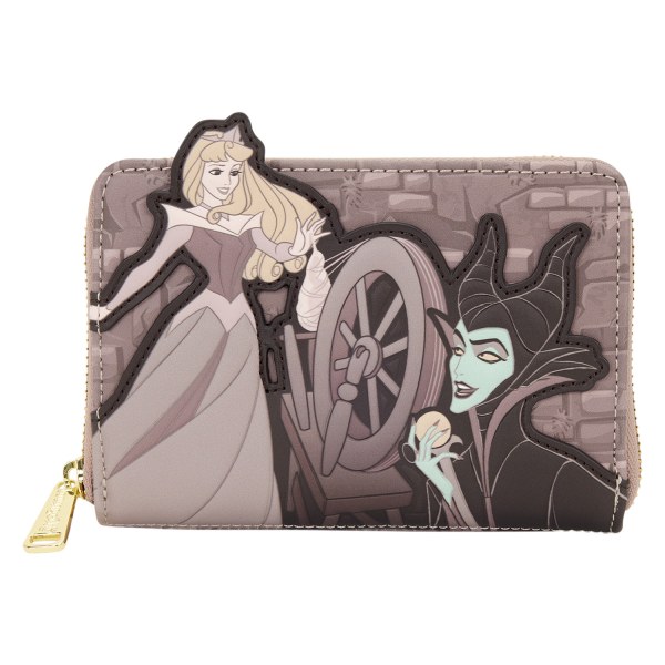 PORTEFEUILLE AURORE ET MALÉFIQUE ROUET TOURNANT - DISNEY LOUNGEFLY LA BELLE AU BOIS DORMANT