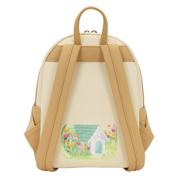 MINI SAC À DOS LADY TULIPE PASTEL - DISNEY LOUNGEFLY LA BELLE ET LE CLOCHARD