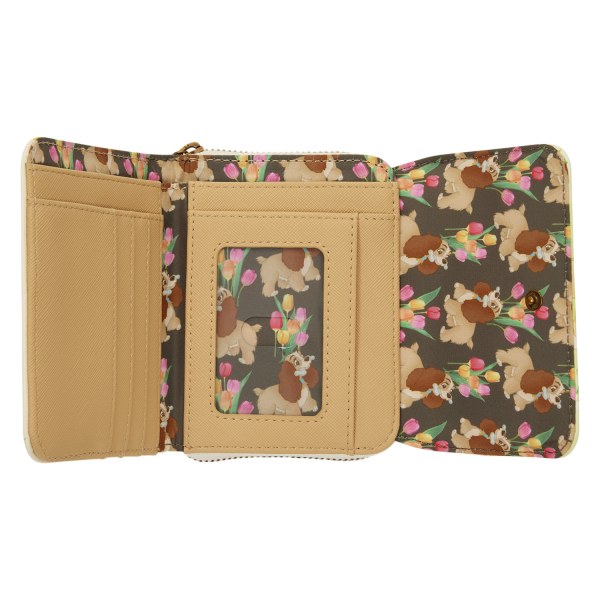 PORTEFEUILLE LADY TULIPE PASTEL - DISNEY LOUNGEFLY LA BELLE ET LE CLOCHARD