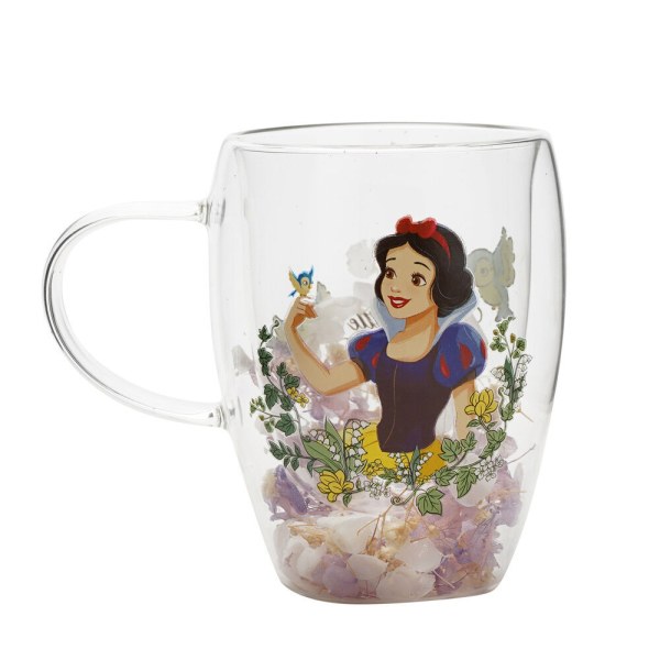Mug en verre à motif floral Blanche-neige - Disney Pastel Princess