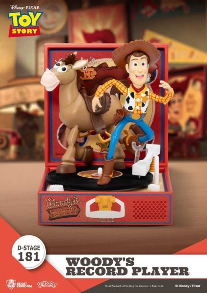 Toy Story Record Player Series Figurine en PVC Woody's Record Player 13 cm