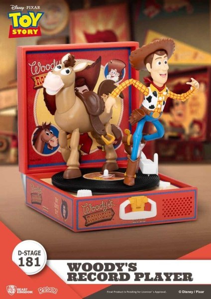 Toy Story Record Player Series Figurine en PVC Woody's Record Player 13 cm