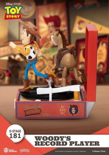 Toy Story Record Player Series Figurine en PVC Woody's Record Player 13 cm