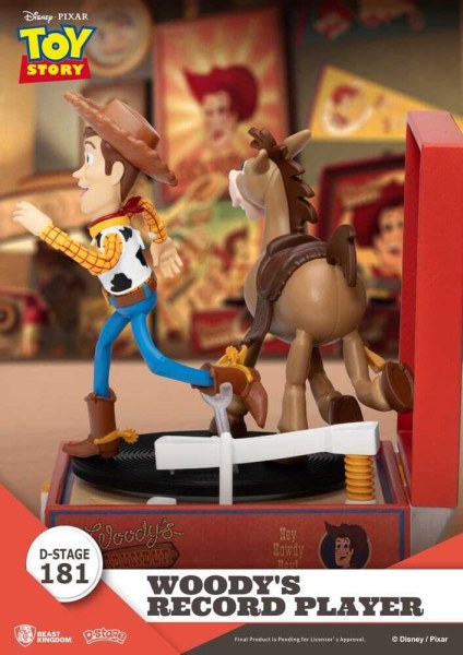 Toy Story Record Player Series Figurine en PVC Woody's Record Player 13 cm