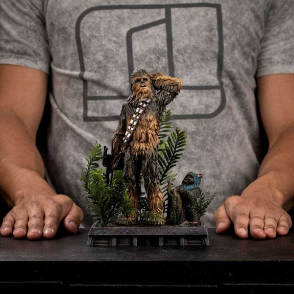 Art Scale Chewbacca et Tokkat 22 cm - Iron Studios Star Wars Épisode VI