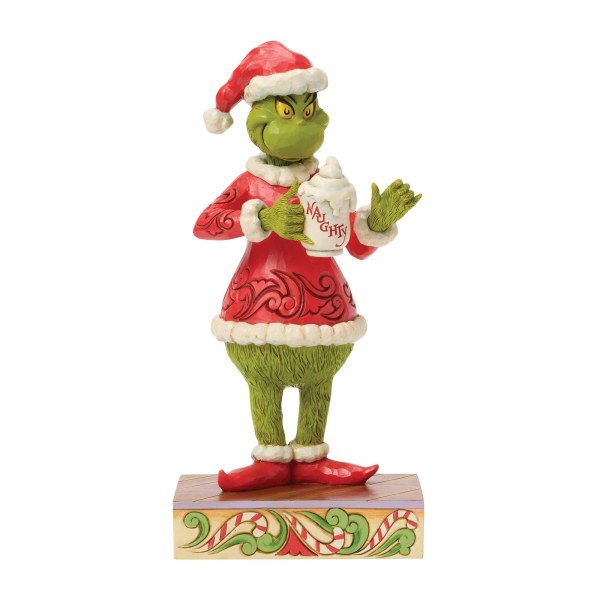 Le Grinch avec un chocolat chaud - JIM SHORE GRINCH