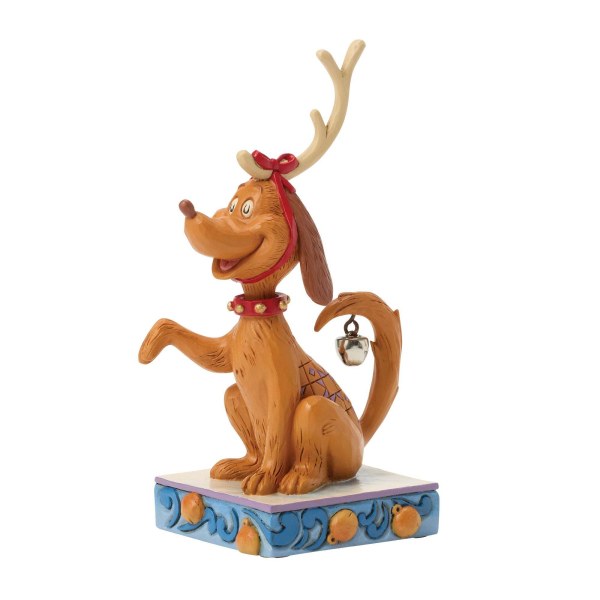 Max avec une clochette au bout de la queue - JIM SHORE GRINCH