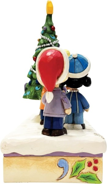 O Sapin de Noël : Figurine de Noël musicale et LED Charlie Brown et ses amis - Peanuts