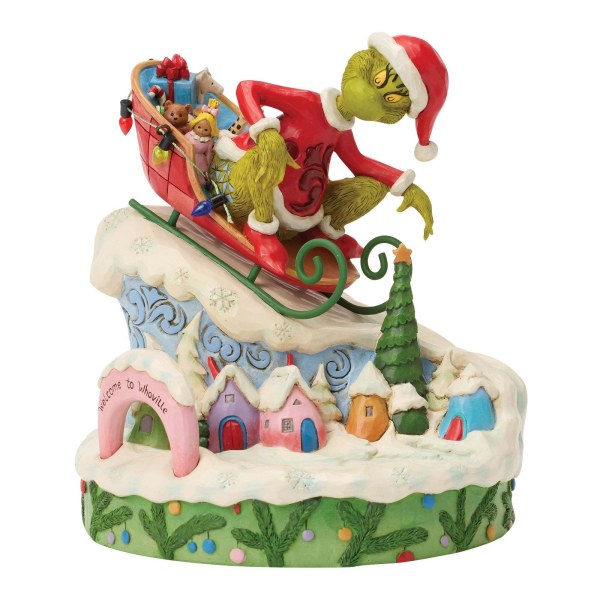 Le Grinch sur un traîneau - JIM SHORE GRINCH