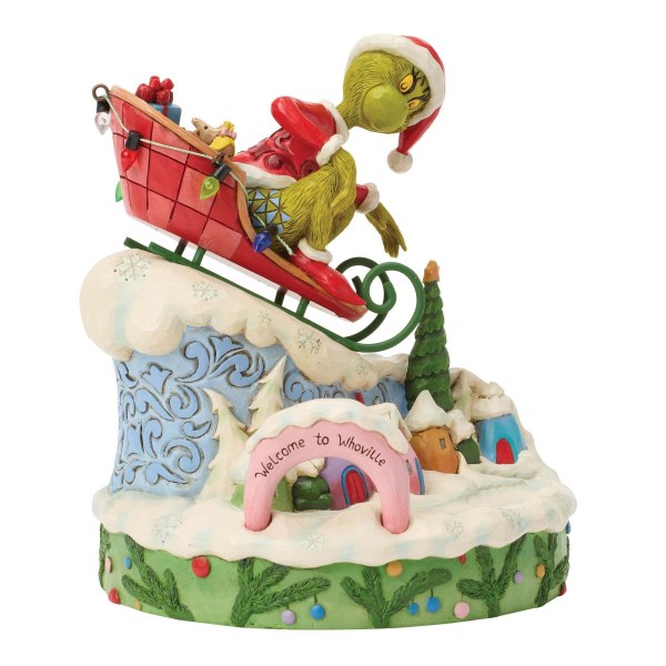 Le Grinch sur un traîneau - JIM SHORE GRINCH