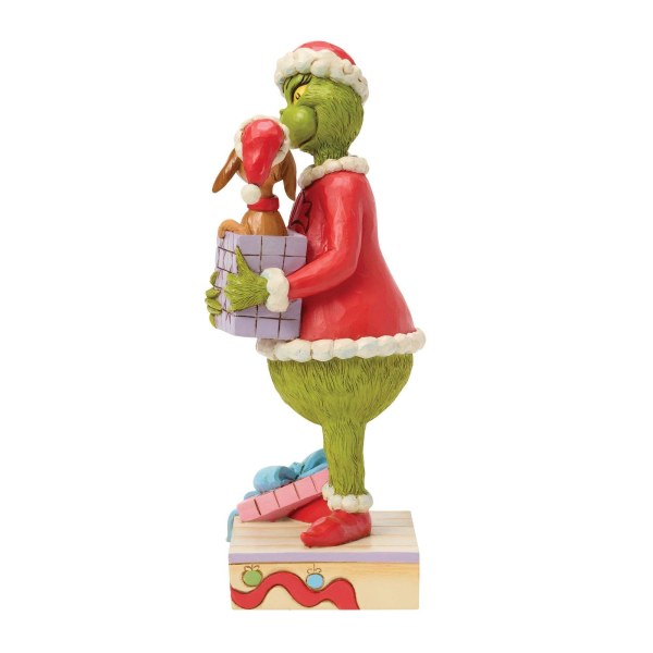 Le Grinch tenant un cadeau - JIM SHORE GRINCH