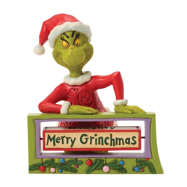 Panneau tournant du Grinch - JIM SHORE GRINCH