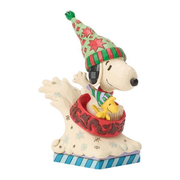 Snoopy et Woodstock glissade en luge gamelle pour chien - Peanuts
