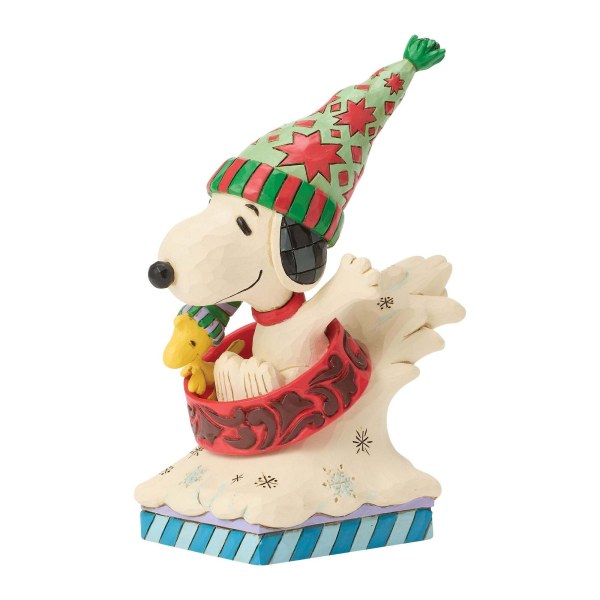 Snoopy et Woodstock glissade en luge gamelle pour chien - Peanuts