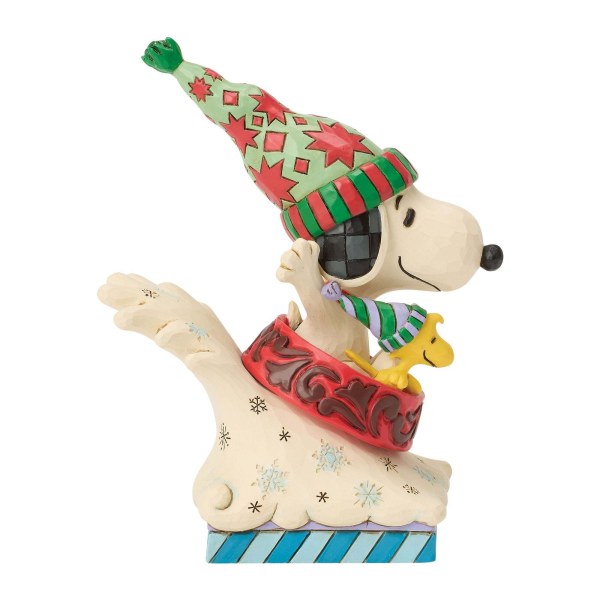 Snoopy et Woodstock glissade en luge gamelle pour chien - Peanuts