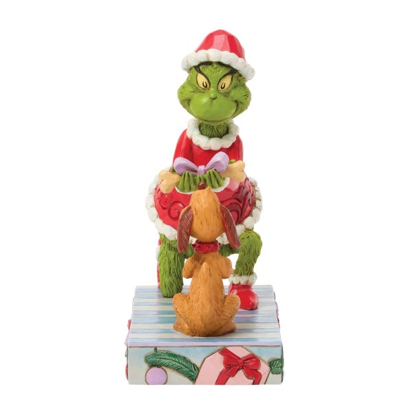 Le Grinch donnant à Max - JIM SHORE GRINCH