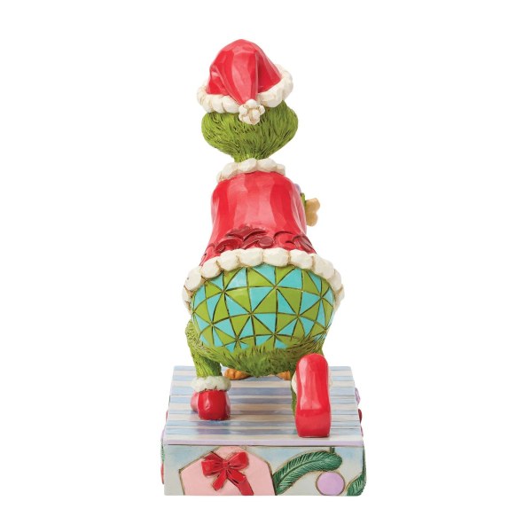Le Grinch donnant à Max - JIM SHORE GRINCH