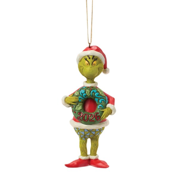 Ornement suspendu Grinch 2026 - JIM SHORE GRINCH