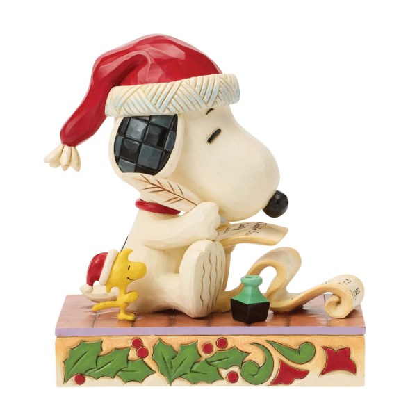 SNOOPY ET WOODSTOCK AVEC LEUR LISTE DE NOËL - PEANUTS
