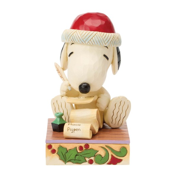 SNOOPY ET WOODSTOCK AVEC LEUR LISTE DE NOËL - PEANUTS