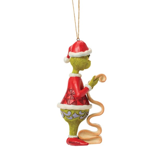Décoration suspendue de la liste du Grinch - JIM SHORE GRINCH