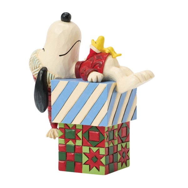 SNOOPY ET WOODSTOCK SIESTE SUR LES CADEAUX - PEANUTS