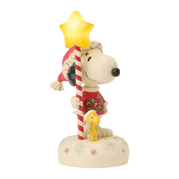 Snoopy avec son bâton étoile lumineux - Peanuts