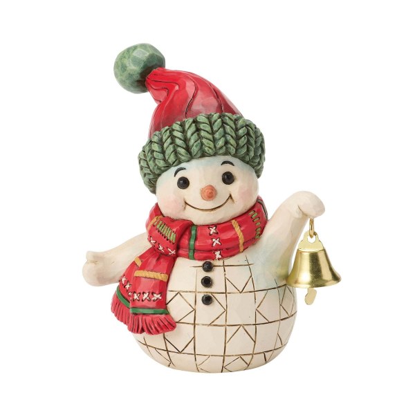Petit bonhomme de neige avec clochette - Heartwood Creek