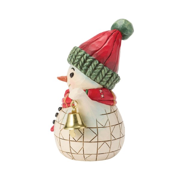 Petit bonhomme de neige avec clochette - Heartwood Creek