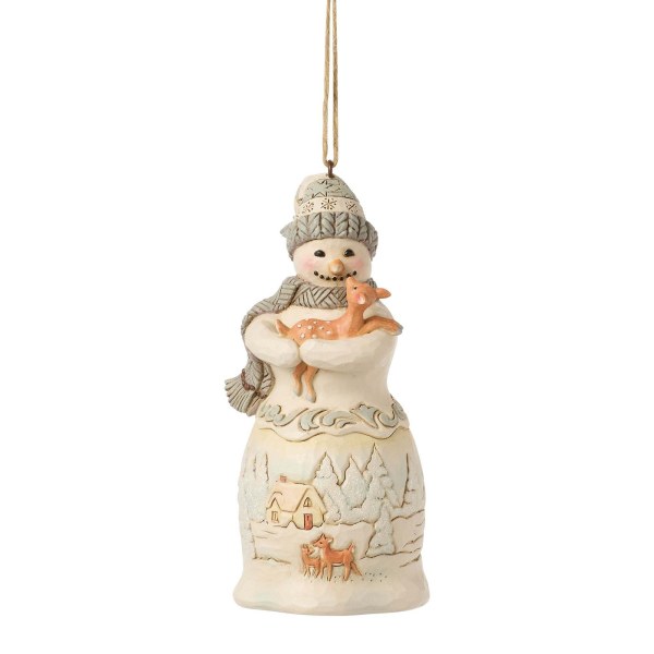 Ornement suspendu Bonhomme de neige WhiteWoodland - Heartwood Creek